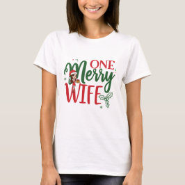 Grappig Kerstcadeau Een vrolijke vrouw T-shirt