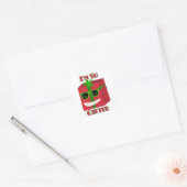 Grappig kerstcadeau Epic Gift Slogan Fun Vierkante Sticker (Envelop)
