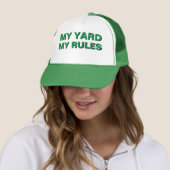 Grappig kerstcadeau-idee voor vader MIJN TUIN MIJN Trucker Pet (In situ)