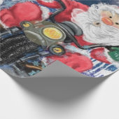Grappig kerstcadeau inpakpapier Happy Friends (Hoek)
