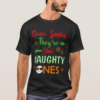 Grappig kerstcadeau lieve kerstman ze zijn de nach t-shirt
