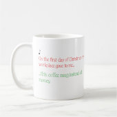 Grappig Kerstcadeau Mok voor medewerkers (Links)