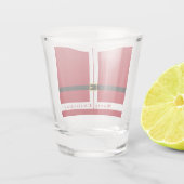 Grappig kerstcadeau Santa Shot Glass Glas (Achterkant)