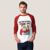 Grappig kerstcadeau T-shirt (Voorkant volledig)