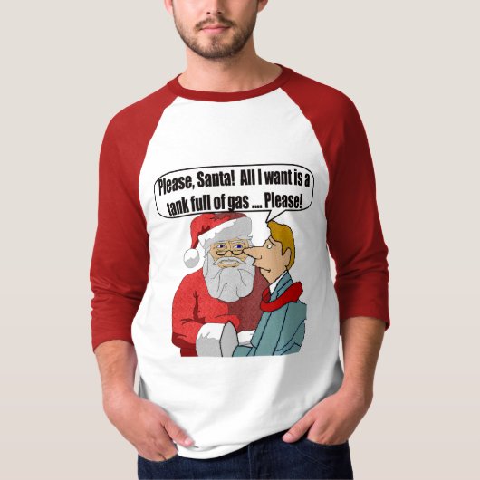 Grappig kerstcadeau T-shirt (Voorkant)