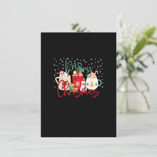 Grappig kerstcadeau voor dames en heren kaart (Staand voorkant)