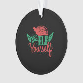 Grappig kerstcadeau voor een kerstcadeau ornament (voorkant)