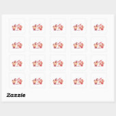 Grappig Kerstcadeau voor Gamer en Gamingliefhebber Vierkante Sticker (Vel)