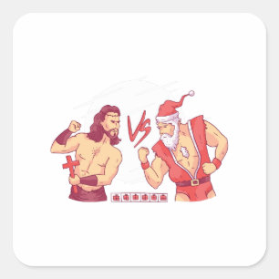 Grappig kerstcadeau voor gamers vierkante sticker
