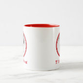 Grappig kerstcadeau voor kerstmis tweekleurige koffiemok (Center)