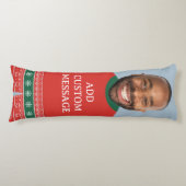 Grappig kerstcadeau voor mannen Aangepaste gezicht Lichaamskussen (Voorkant)