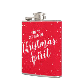 Grappig kerstcadeau White Elephant Party Moderne Heupfles (Links)