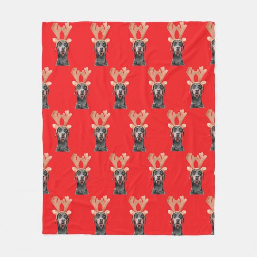 Grappig kerstcadeaufotografie fleece deken (Voorkant)