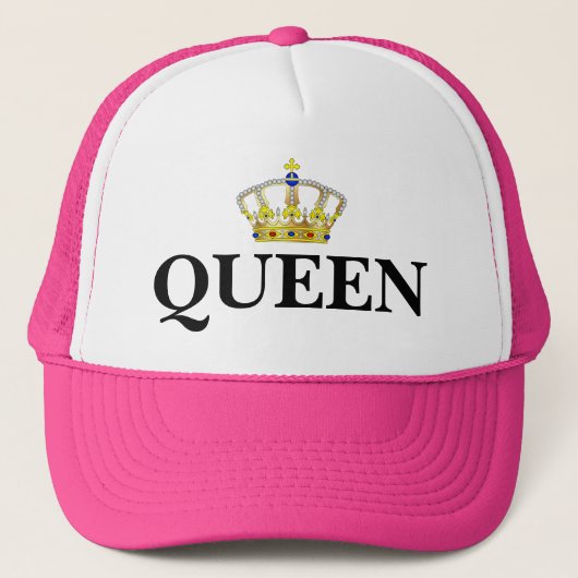 Grappig kerstcadeauidee voor mam QUEEN Trucker Pet (Voorkant)