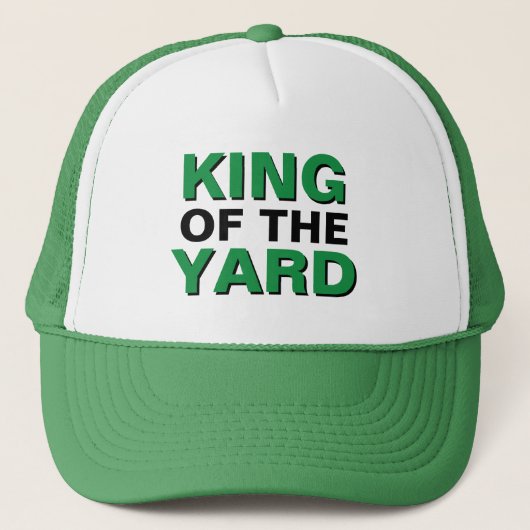 Grappig kerstcadeauidee voor pap KING VAN DE YARD Trucker Pet (Voorkant)
