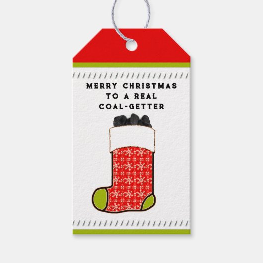 Grappig kerstcadeaulabels cadeaulabel (Voorkant)