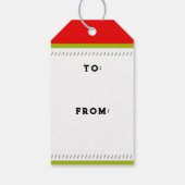 Grappig kerstcadeaulabels cadeaulabel (Achterkant)