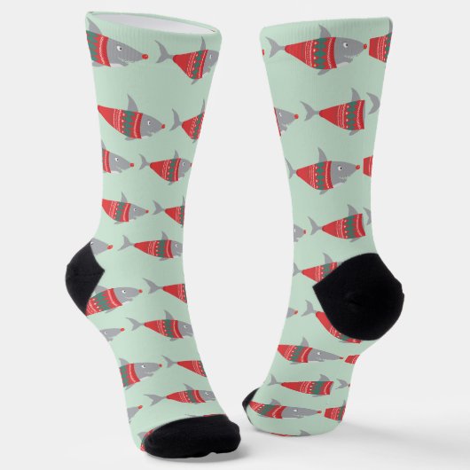 Grappig kerstcadeautje All-Over-Print Socks Sokken (Gebogen)
