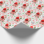 Grappig kerstcadeautje cadeaupapier (Hoek)