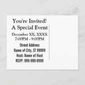 Grappig kerstcadeautje: Echte witte olifantencadea Aankondigingskaart (Achterkant)