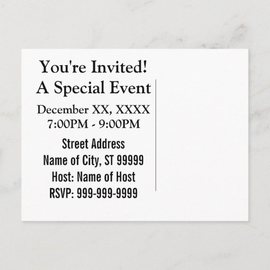 Grappig kerstcadeautje: Echte witte olifantencadea Aankondigingskaart (Achterkant)