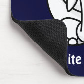 Grappig kerstcadeautje: Echte witte olifantencadea Muismat (Hoek)