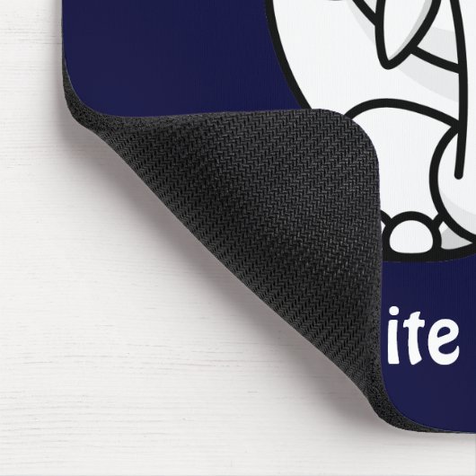 Grappig kerstcadeautje: Echte witte olifantencadea Muismat (Hoek)