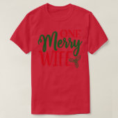 Grappig kerstcadeautje Een vrome vrouw T-shirt (Design voorkant)