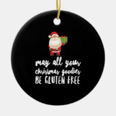 Grappig kerstcadeautje gratis keramisch ornament (Voorkant)
