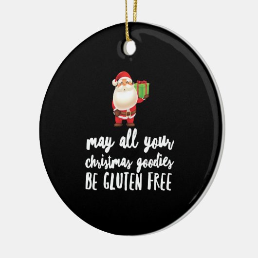 Grappig kerstcadeautje gratis keramisch ornament (Links)