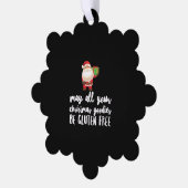 Grappig kerstcadeautje gratis ornament kaart (Links)