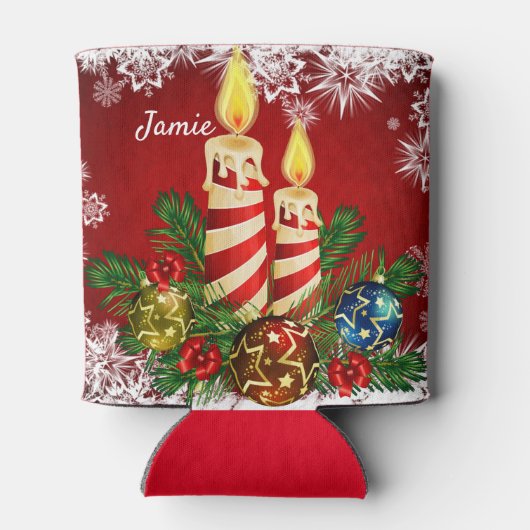 Grappig kerstcadeautje met stuffer, aangepaste naa blikjeskoeler (Achterkant)