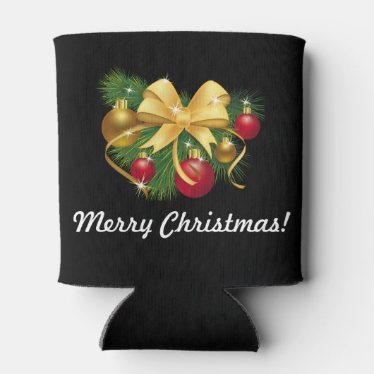 Grappig kerstcadeautje met stuffer JOUW NAAM Beer Blikjeskoeler (Achterkant)