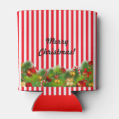 Grappig kerstcadeautje met stuffer JOUW NAAM Beer Blikjeskoeler (Achterkant)