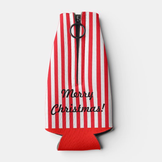 Grappig kerstcadeautje met stuffer JOUW NAAM Beer Flesjeskoeler (Achterkant)