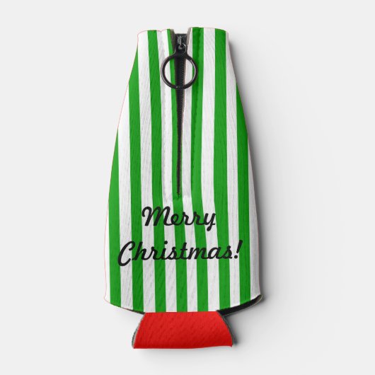 Grappig kerstcadeautje met stuffer JOUW NAAM Beer Flesjeskoeler (Achterkant)