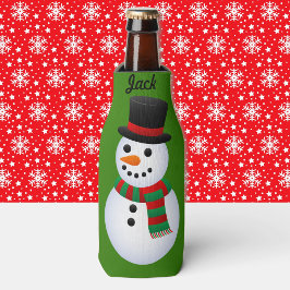Grappig kerstcadeautje met stuffer JOUW NAAM Beer Flesjeskoeler