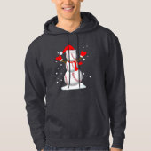 Grappig kerstcadeautje shirt Baseball Snowman Shir (Voorkant)