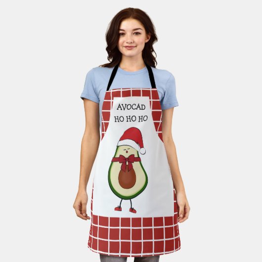 Grappig kerstcadeautje voor haar schort (Gedragen)