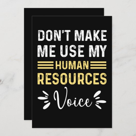 Grappig kerstcadeautje voor het menselijk potentie kaart (Voorkant / Achterkant)