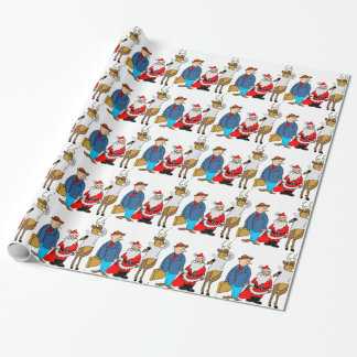 Grappig kerstcadeautjes cadeaupapier