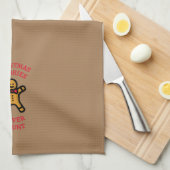 Grappig kerstcalorieën, geen graaf van gebit theedoek (Quarter Fold)