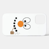Grappig kerstCartoon Snowman Face Case-Mate iPhone Case (Achterkant (horizontaal))