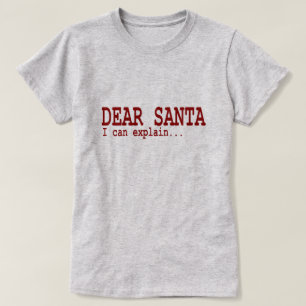 Grappig kerstcitaat Beste kerstman, ik kan het roo T-shirt