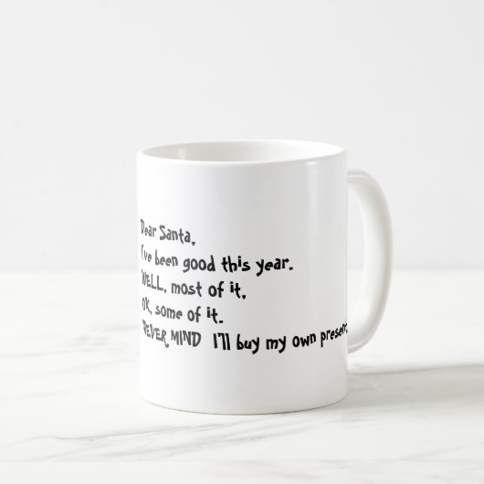 Grappig kerstcitaat Beste Santa Mok (Voorkant rechts)