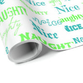 Grappig Kerstcitaat Gezegde stout of mooi Cadeaupapier (Rol Hoek)