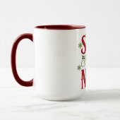 Grappig Kerstcitatenontwerp met stout en braaf Mok (Links)