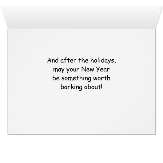 Grappig kerstdalmation Dog en Tree (Binenzijde Horizontaal (Onderkant))