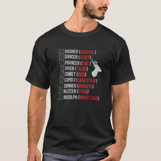 Grappig kerstdeer Hunters's rendiervlees T-shirt
