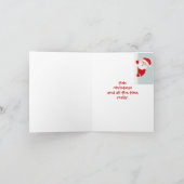 Grappig kerstdenken van Yule Santa SweeLieverd Kaart (Binnen)